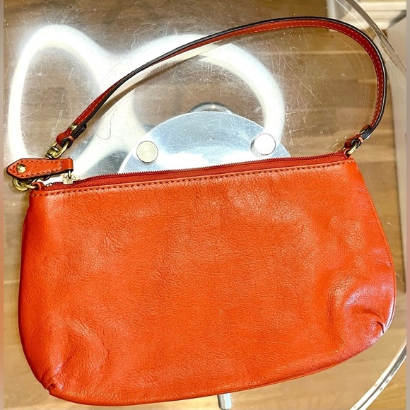 COACH PUMPKIN LEATHER  POUCHETTE - Picture 15 of 15